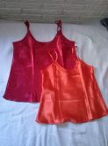 Blusinha Acetinada Vermelha Tam. G