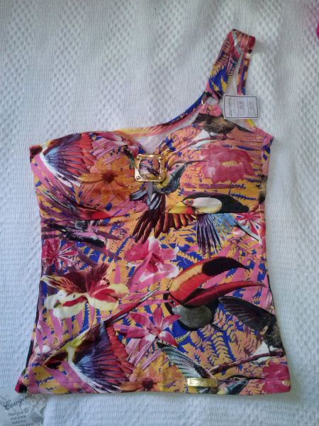Blusinha Estampada com Bojo - Serve P e M